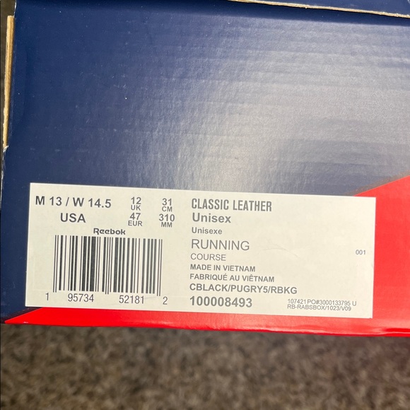 Reebok Men's Black and Tan Sneakers - Picture 2 of 2